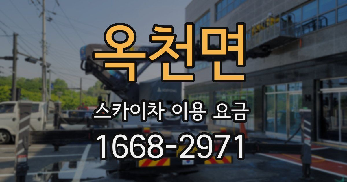 옥천면 스카이차 이용 요금
