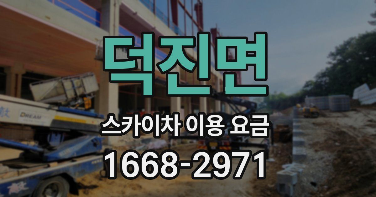 덕진면 스카이차 이용 요금