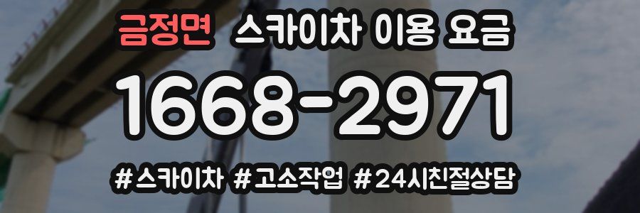 금정면 스카이차 이용 요금