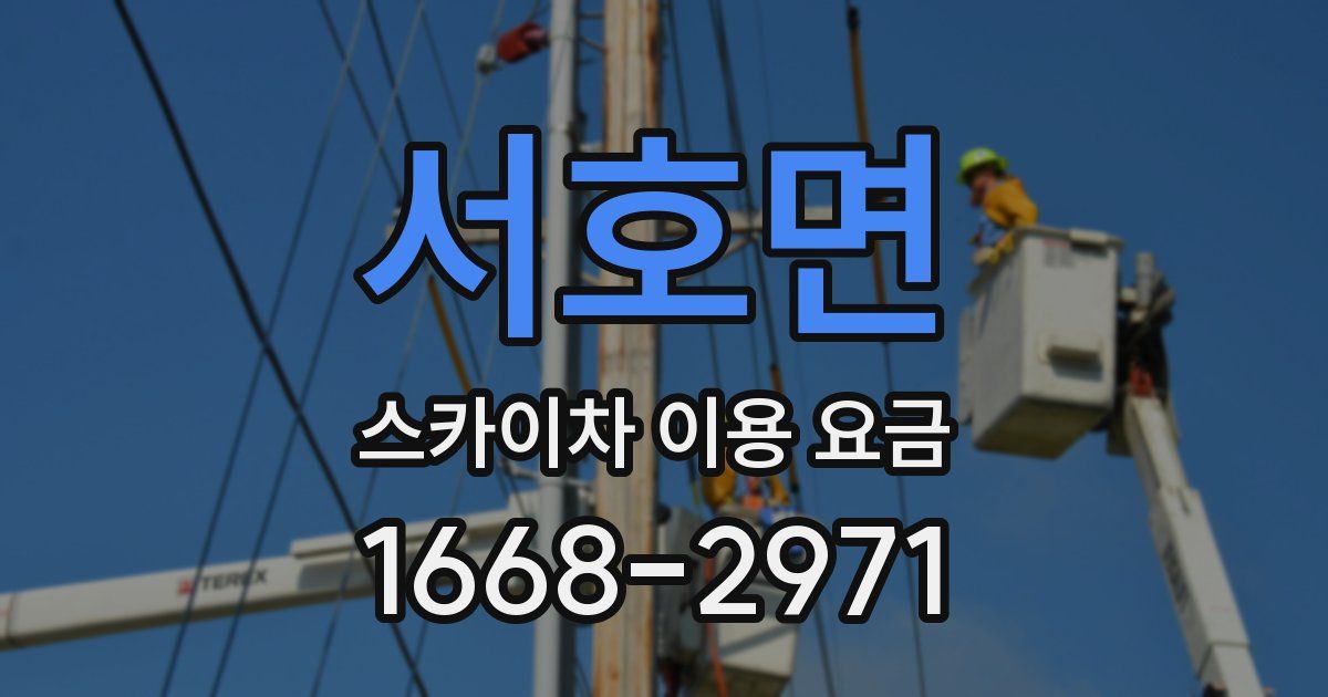 서호면 스카이차 이용 요금