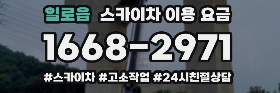 일로읍 스카이차 이용 요금