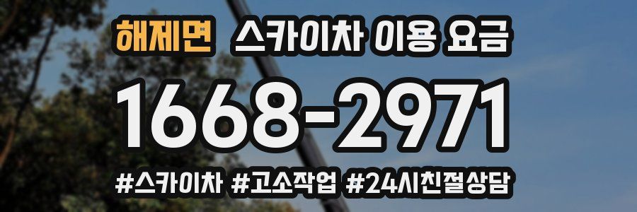해제면 스카이차 이용 요금