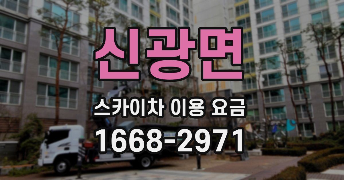 신광면 스카이차 이용 요금