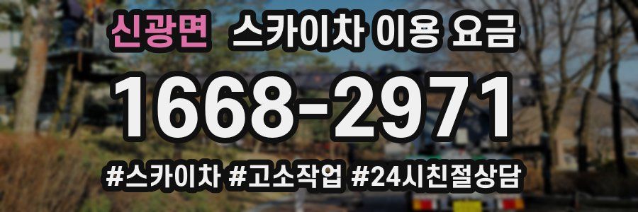 신광면 스카이차 이용 요금
