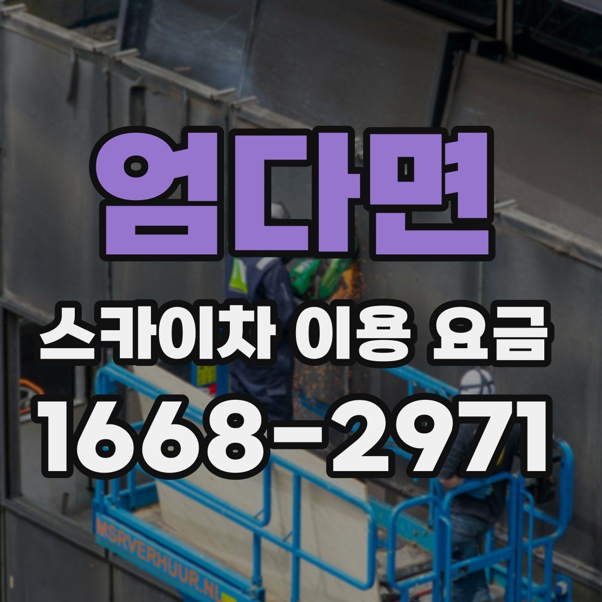 엄다면 스카이차 이용 요금