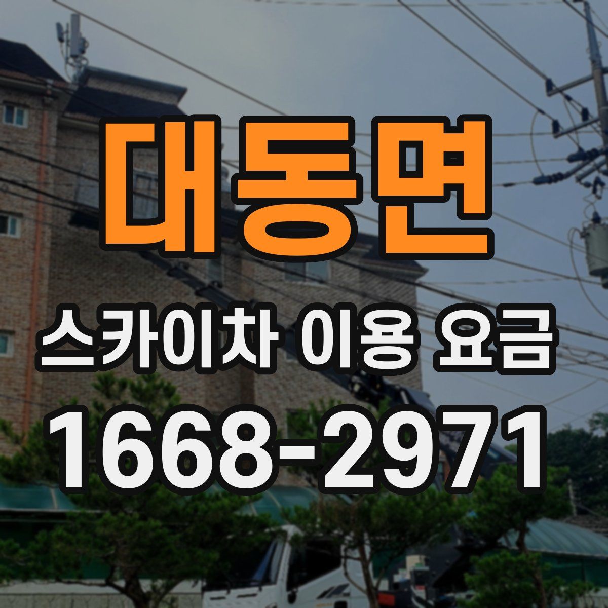 대동면 스카이차 이용 요금