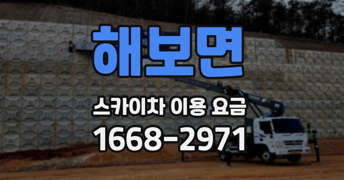 해보면 스카이차 이용 요금