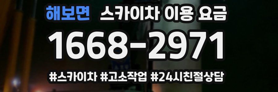 해보면 스카이차 이용 요금