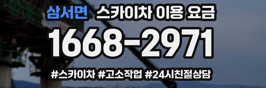 삼서면 스카이차 이용 요금