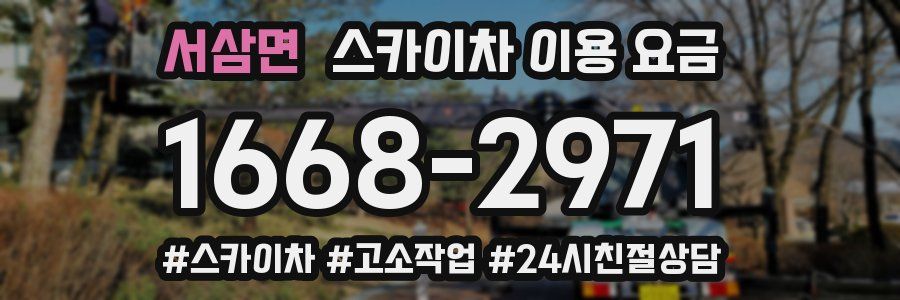 서삼면 스카이차 이용 요금
