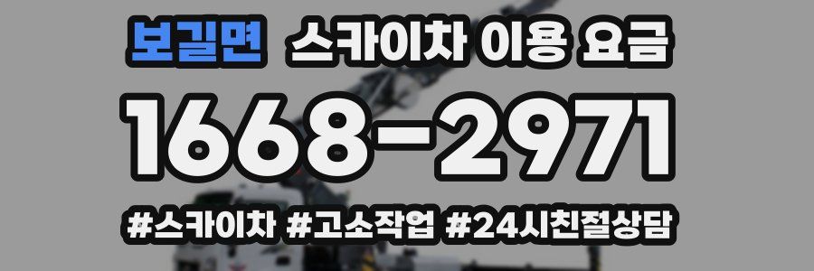 보길면 스카이차 이용 요금