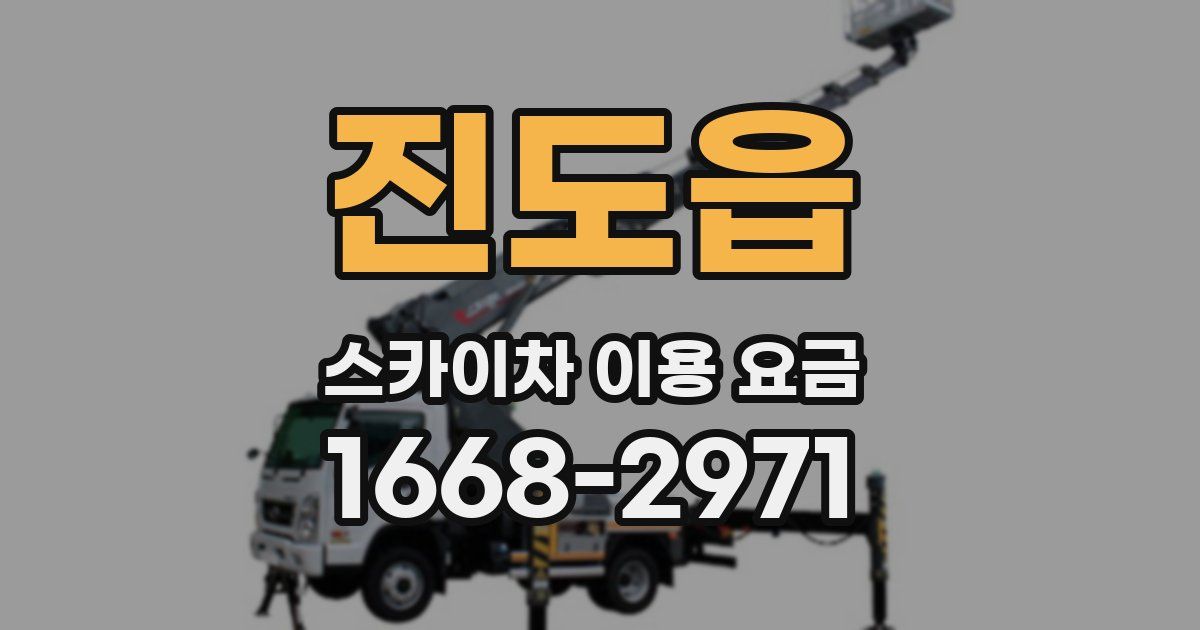 진도읍 스카이차 이용 요금