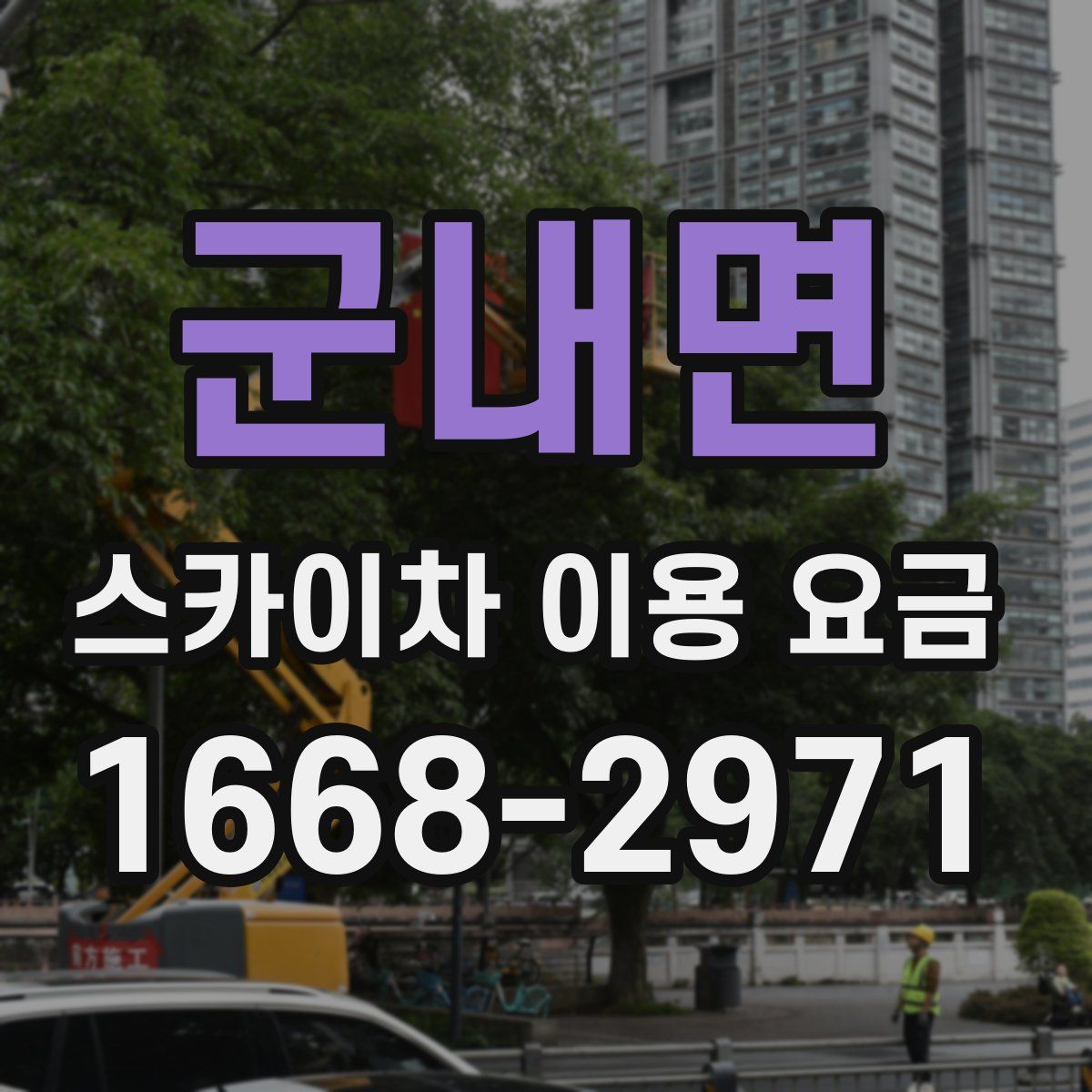 군내면 스카이차 이용 요금