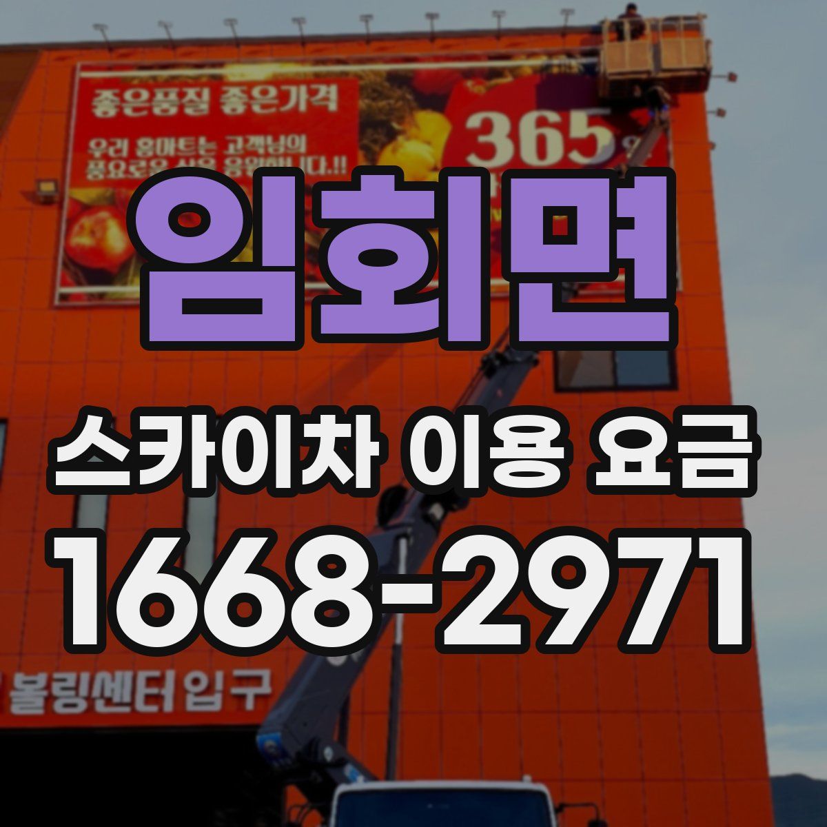 임회면 스카이차 이용 요금