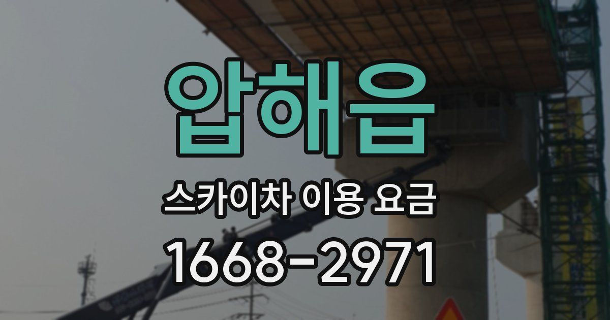압해읍 스카이차 이용 요금