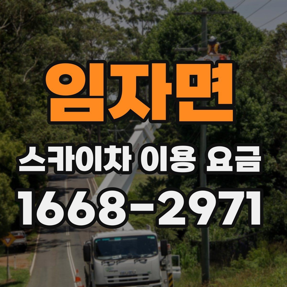 임자면 스카이차 이용 요금 상담 전에 준비할 정보