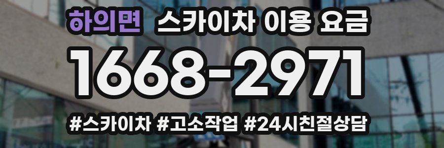 하의면 스카이차 이용 요금
