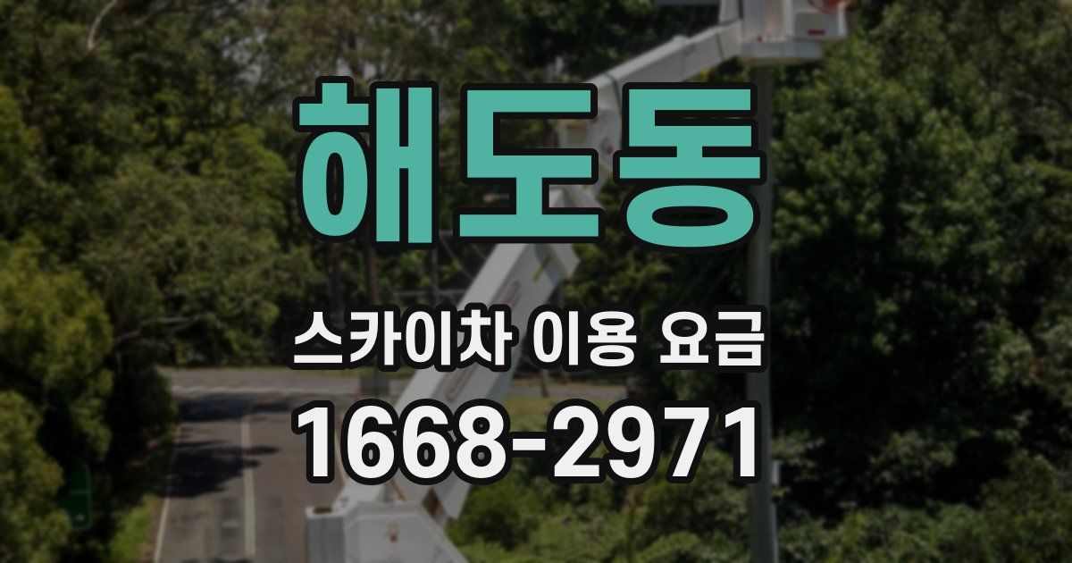 해도동 스카이차 이용 요금