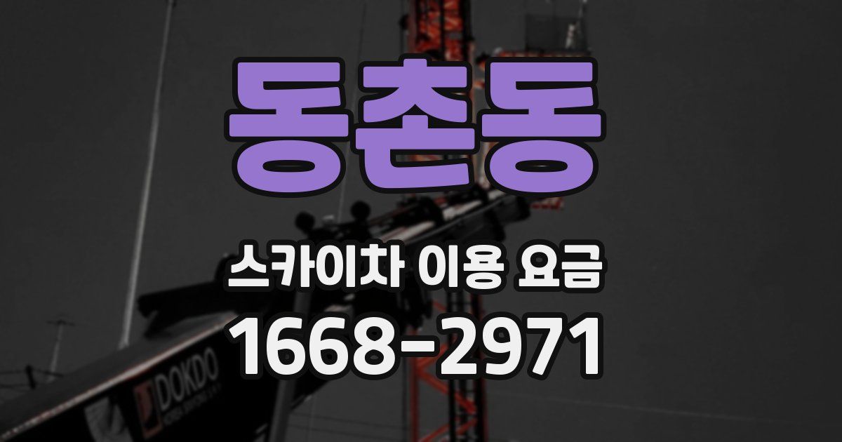 동촌동 스카이차 이용 요금