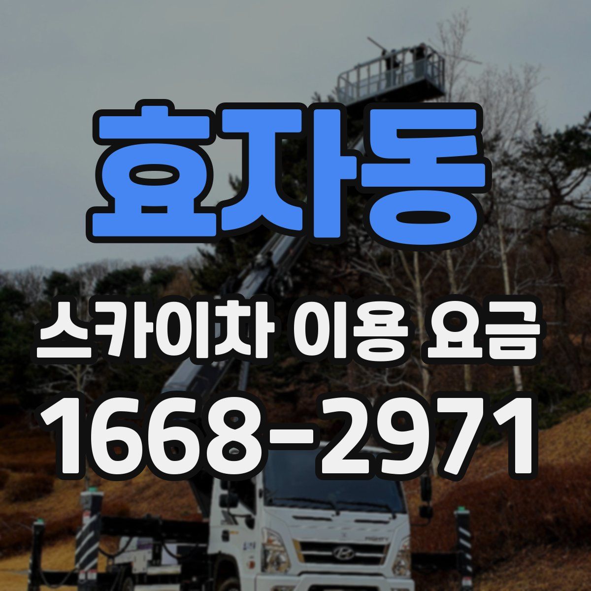 효자동 스카이차 이용 요금