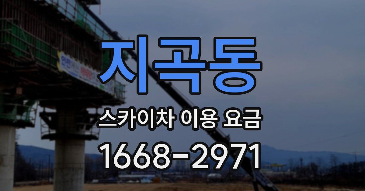 지곡동 스카이차 이용 요금
