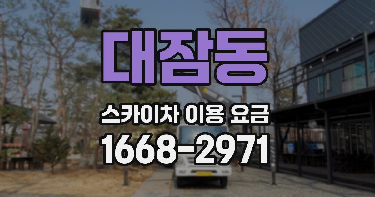 대잠동 스카이차 이용 요금