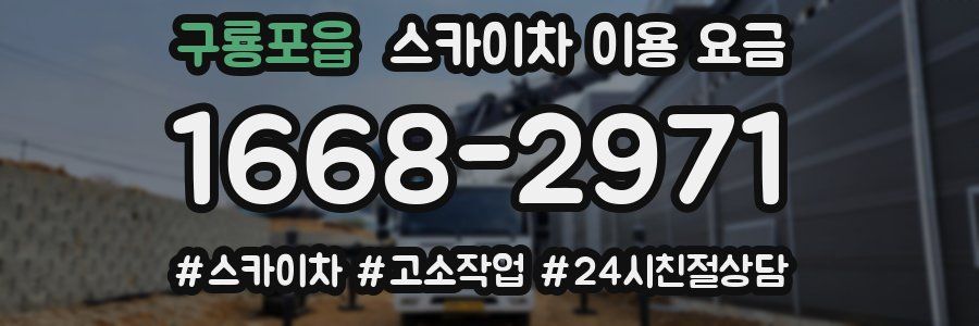 구룡포읍 스카이차 이용 요금