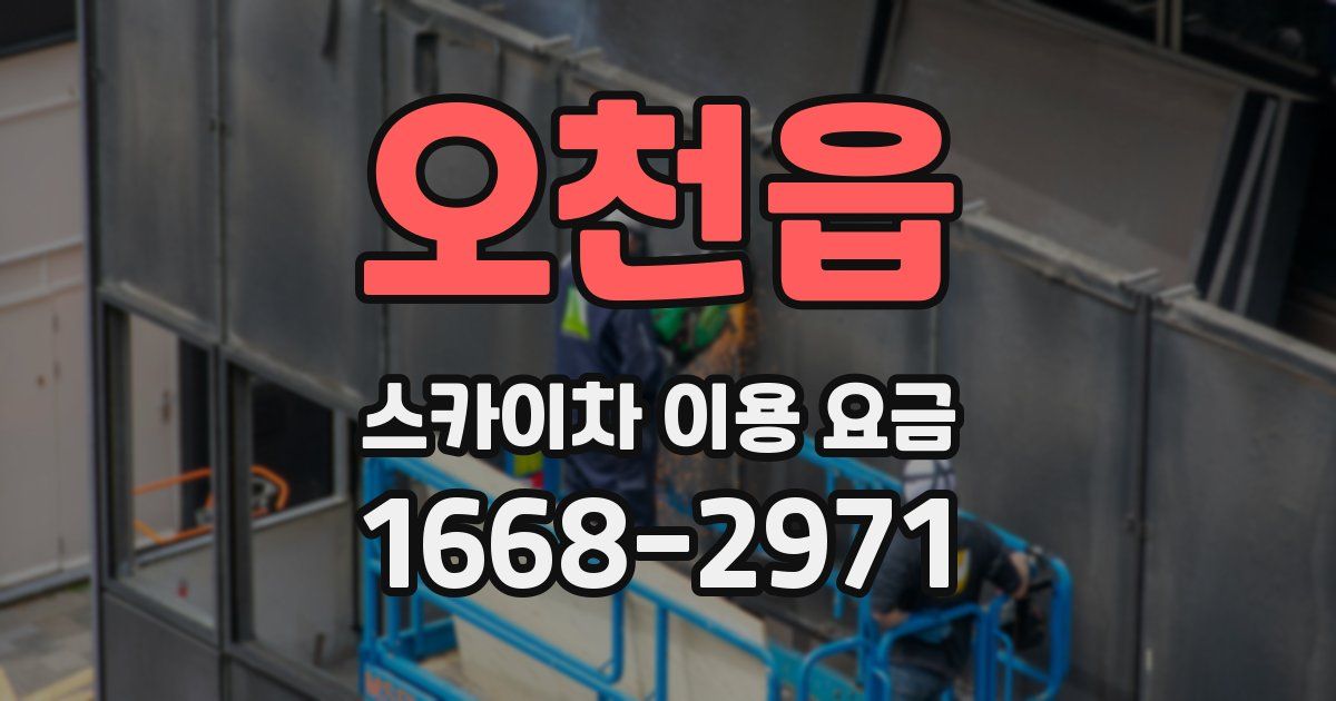 오천읍 스카이차 이용 요금