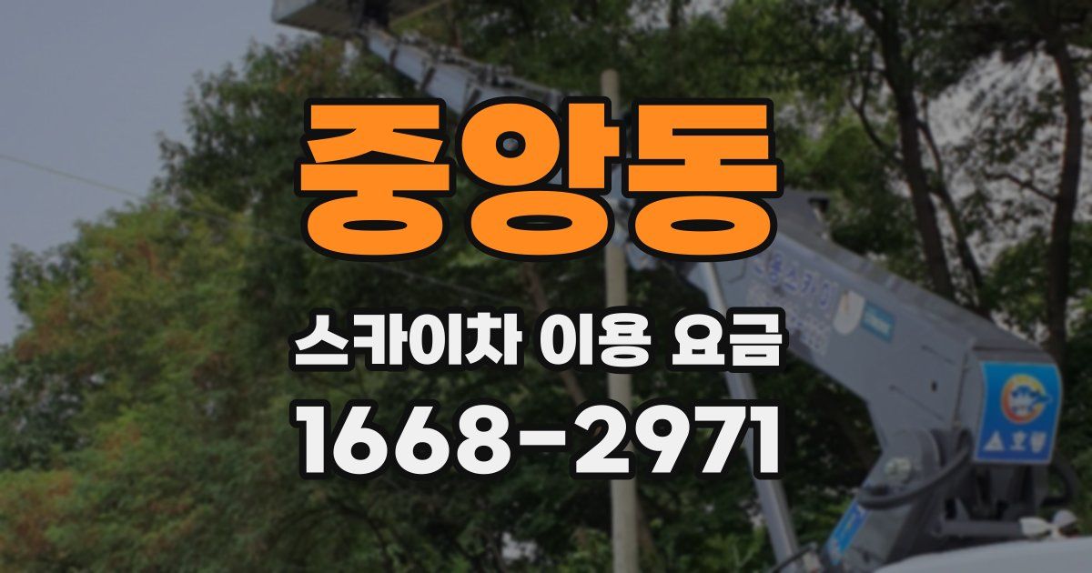 중앙동 스카이차 이용 요금