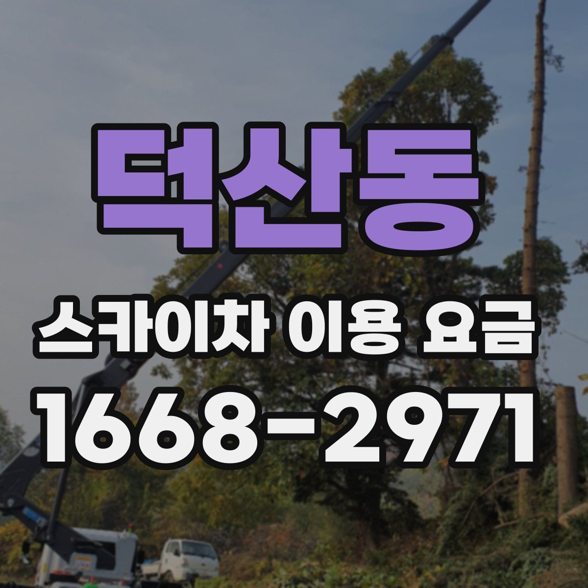 덕산동 스카이차 이용 요금
