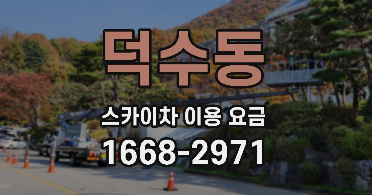 덕수동 스카이차 이용 요금