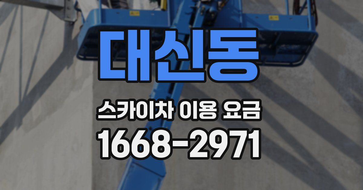 대신동 스카이차 이용 요금