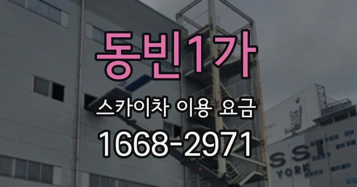 동빈1가 스카이차 이용 요금