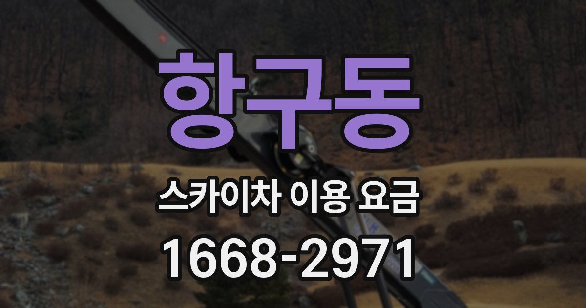 항구동 스카이차 이용 요금