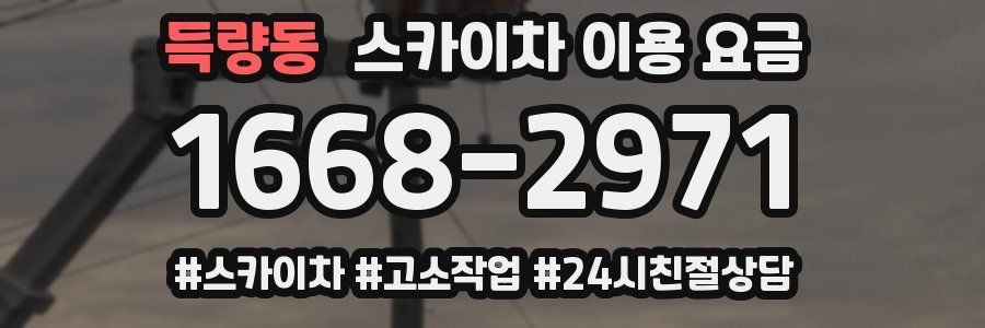 득량동 스카이차 이용 요금