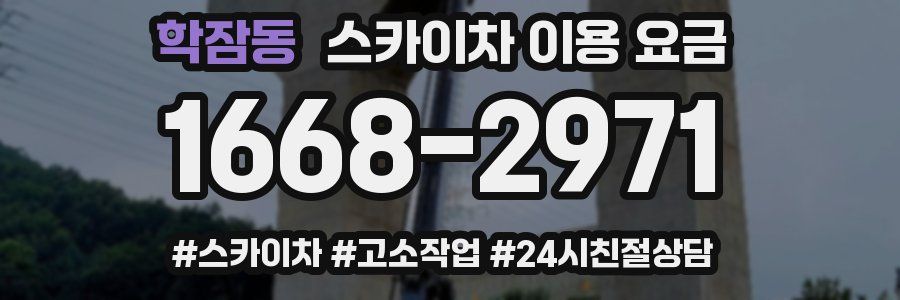 학잠동 스카이차 이용 요금