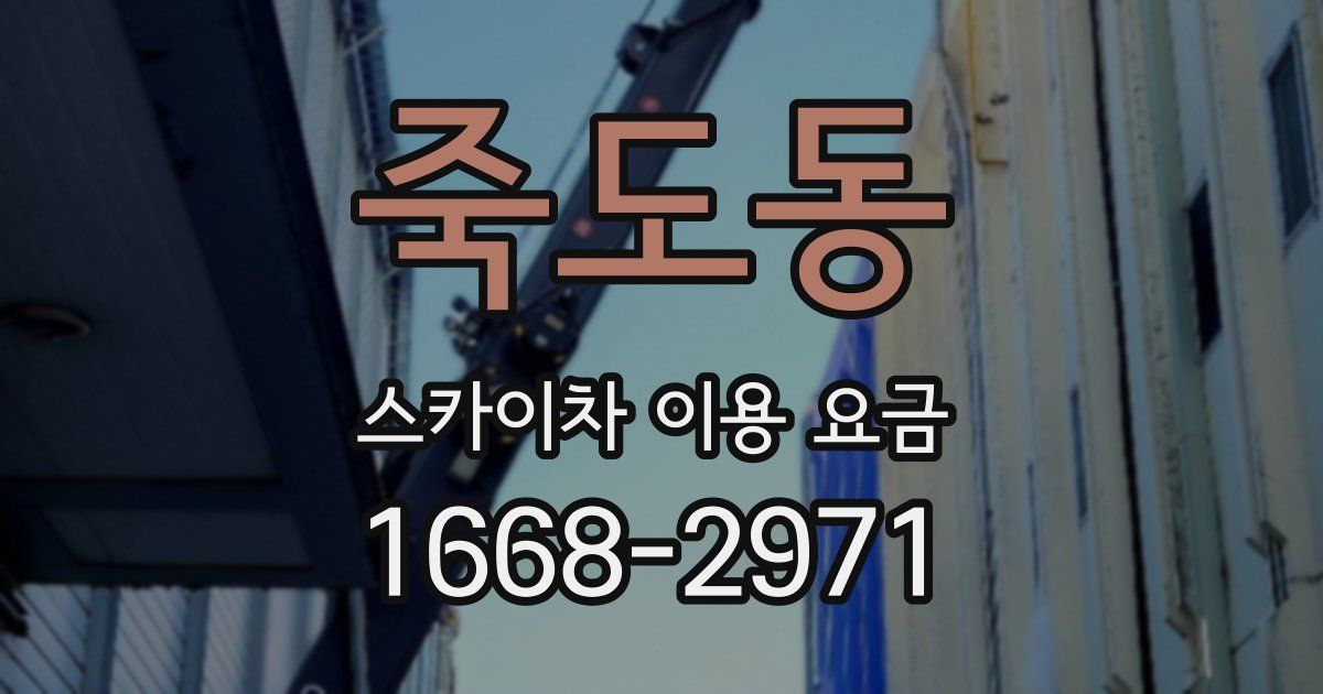 죽도동 스카이차 이용 요금