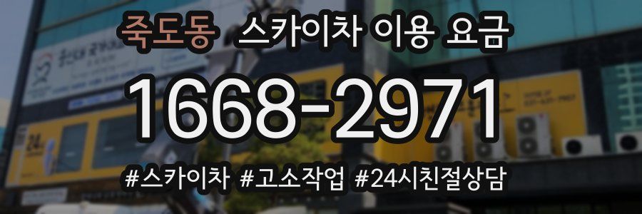 죽도동 스카이차 이용 요금