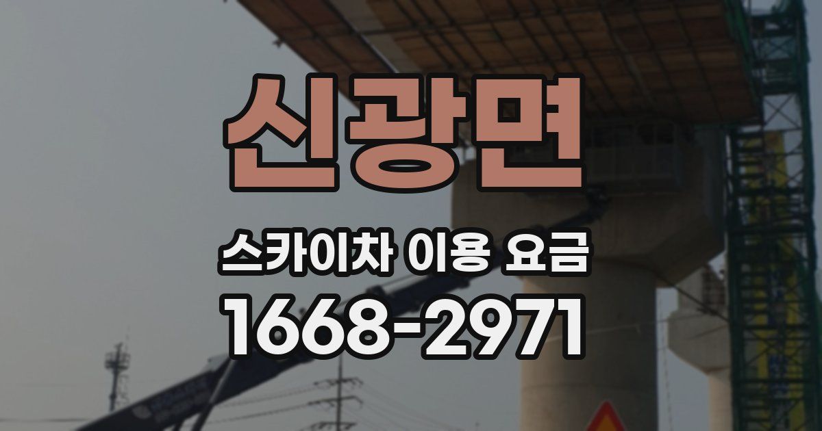 신광면 스카이차 이용 요금