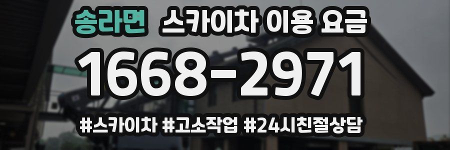 송라면 스카이차 이용 요금