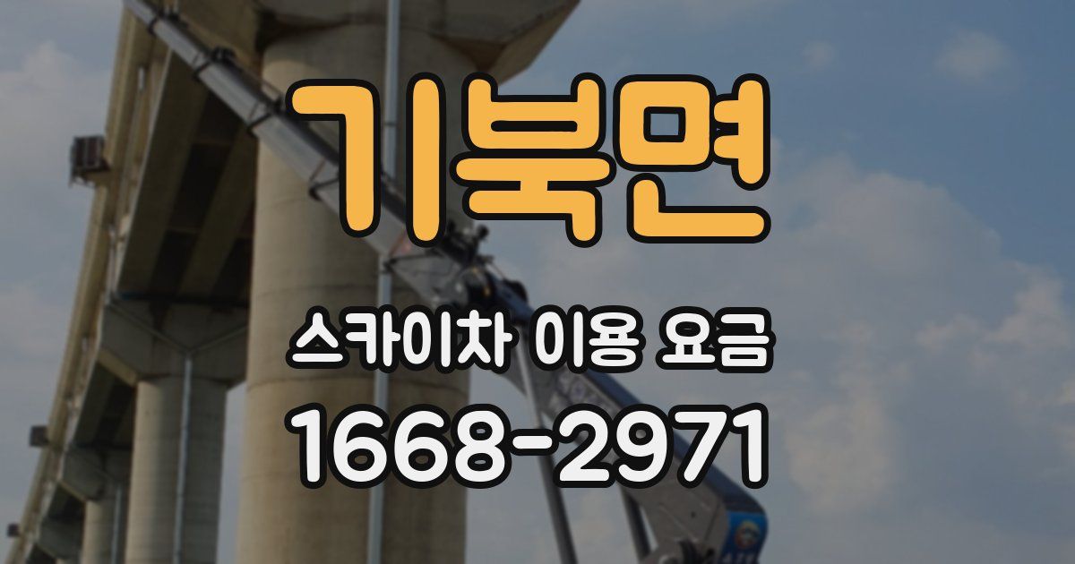 기북면 스카이차 이용 요금