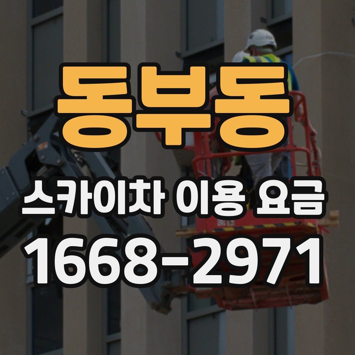동부동 스카이차 이용 요금