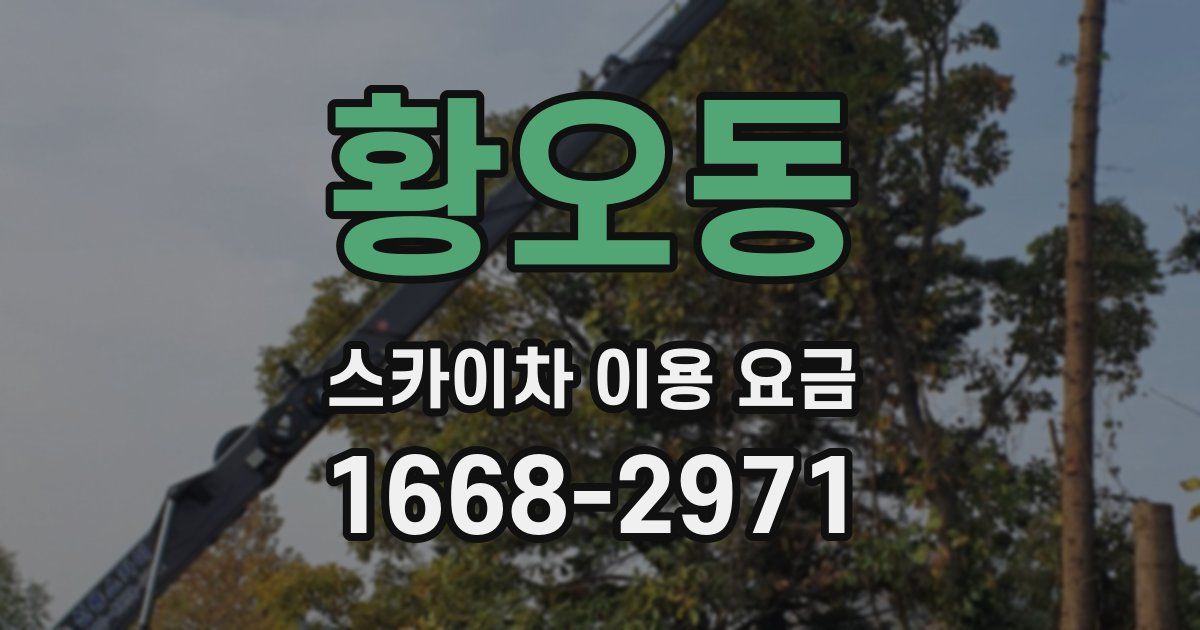 황오동 스카이차 이용 요금