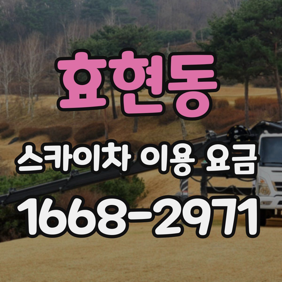 효현동 스카이차 이용 요금