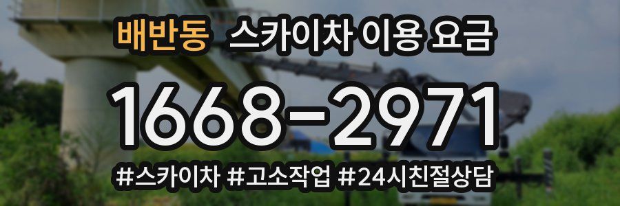 배반동 스카이차 이용 요금