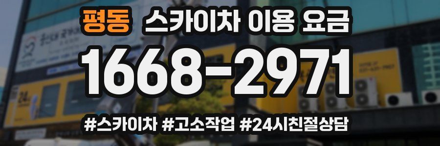 평동 스카이차 이용 요금