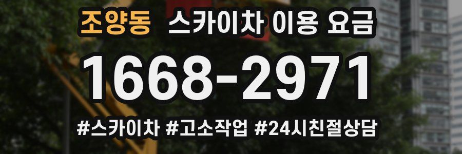 조양동 스카이차 이용 요금