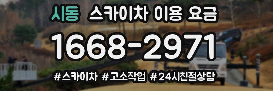 시동 스카이차 이용 요금