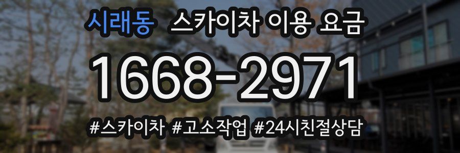 시래동 스카이차 이용 요금