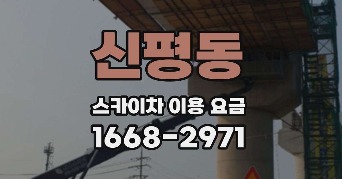 신평동 스카이차 이용 요금
